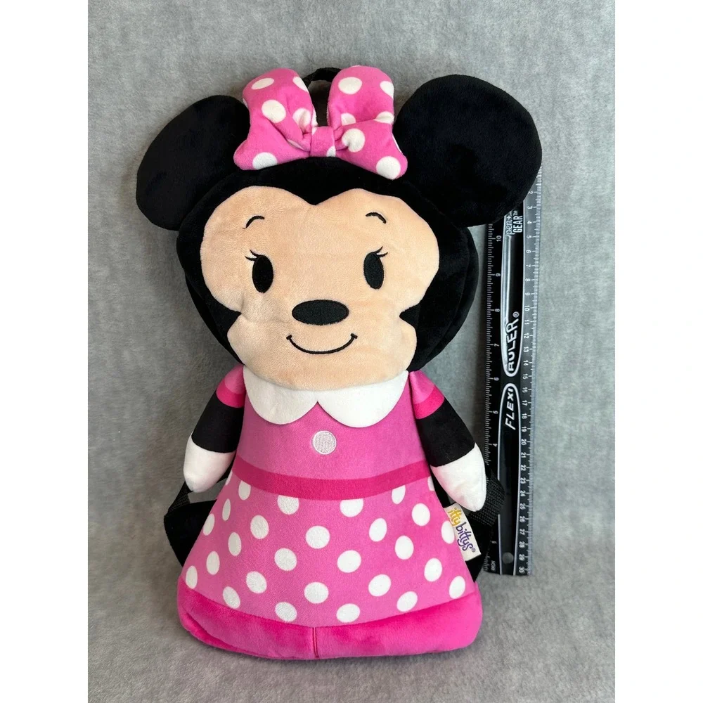 Itty Bittys Disney Minnie Mouse Toddler Backpack‎ Plush Pink Polka Dot Kids